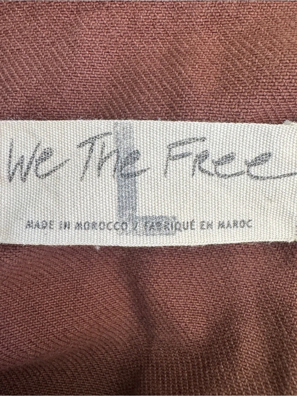 Free People Marci Coverall Utility Jumpsuit Brown Cotton Workwear Cargo Large